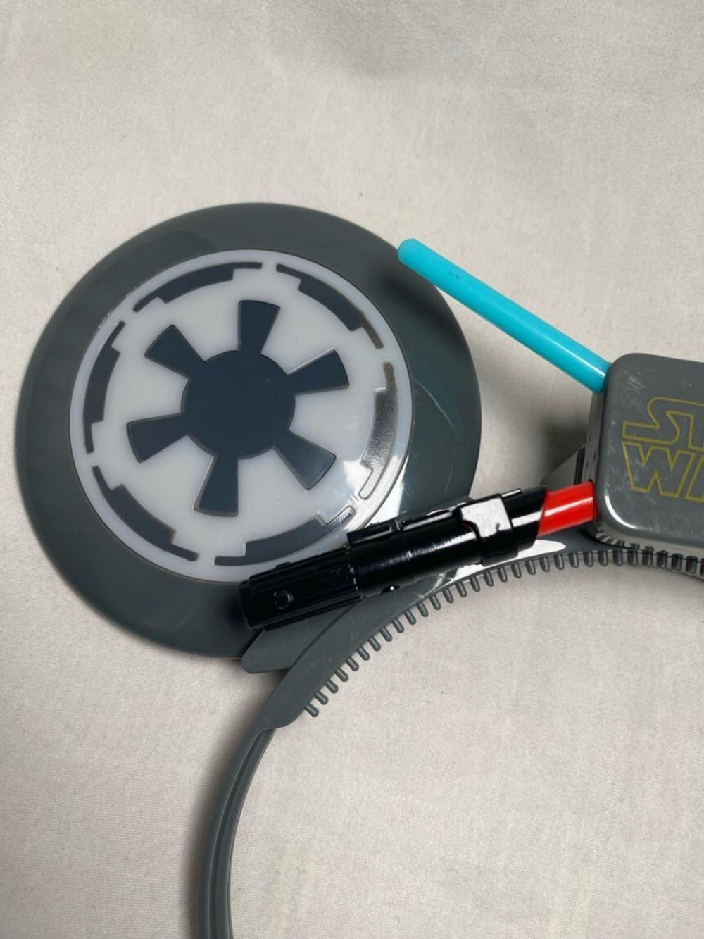 Star Wars Gray Rebel & Empire Glow Headband with Red and Blue Accents - Picture 2 of 7